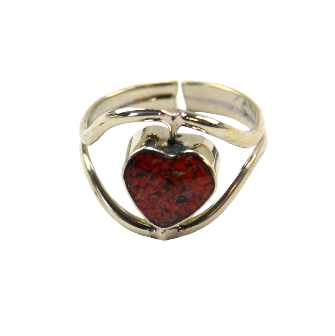Heart Flip Stone Ring