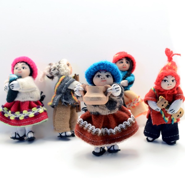 Recycled Fabric Doll - S