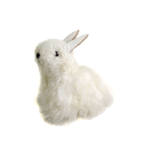 Alpaca Fur Plush 6" Rabbit