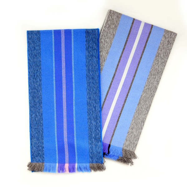 Striped Microfiber Scarf