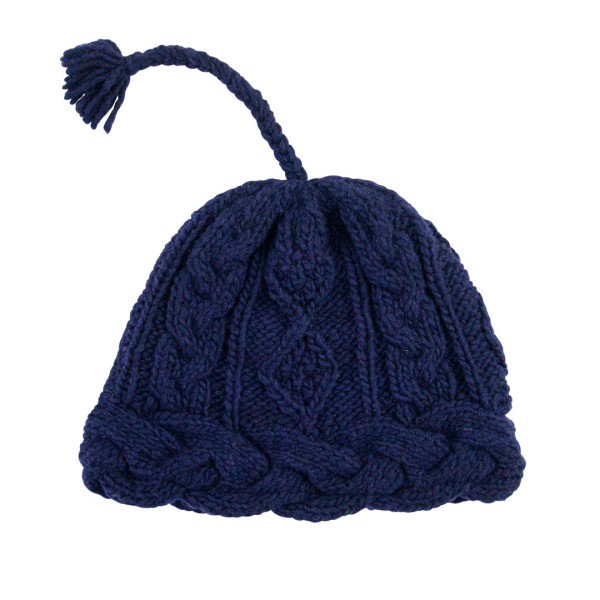 Cable Knit Lined Bowl Hat