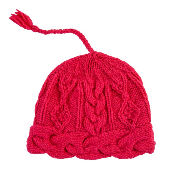 Cable Knit Lined Bowl Hat