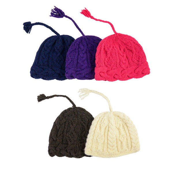 Cable Knit Lined Bowl Hat