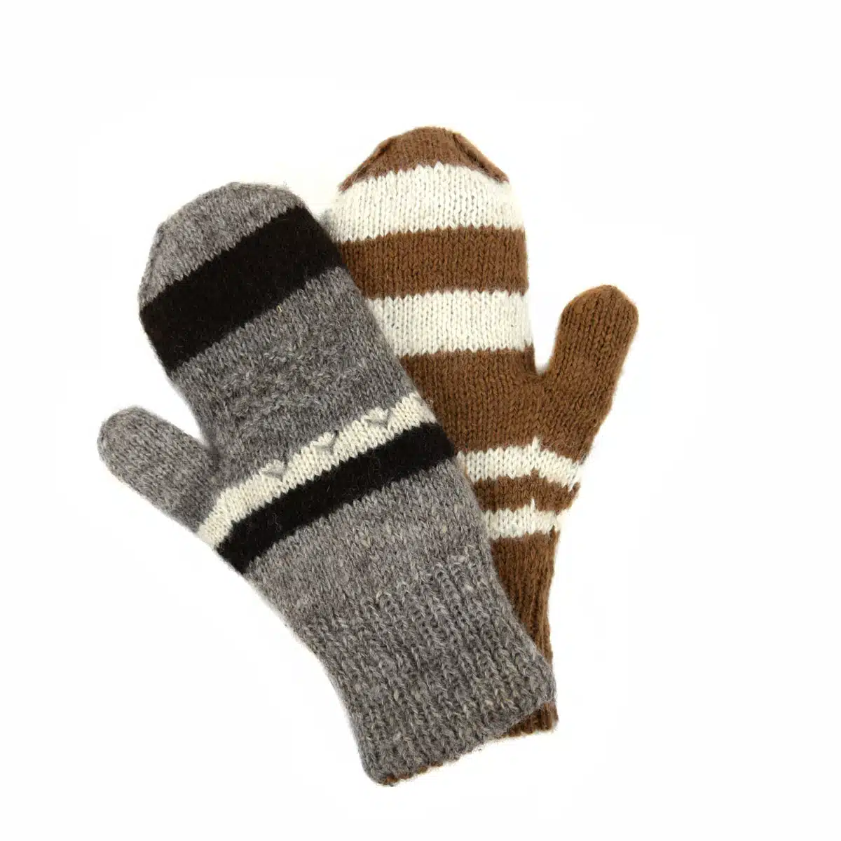 100% Alpaca Reversible Mittens