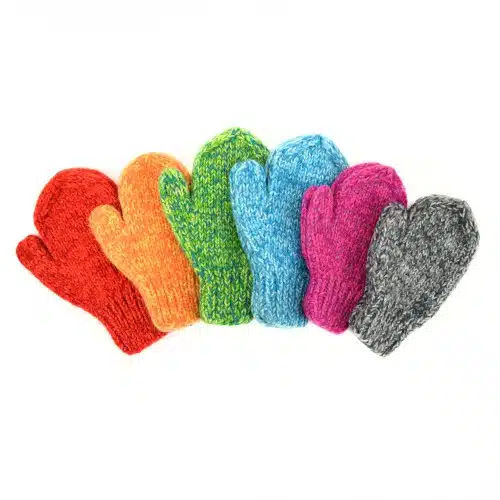 100% Soft Wool Kids Mittens