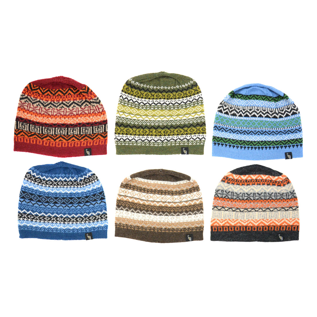 100% Baby Alpaca Patterned Hat