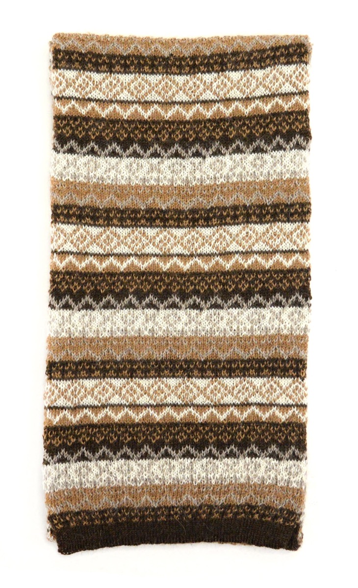 100% Baby Alpaca Patterned Scarves