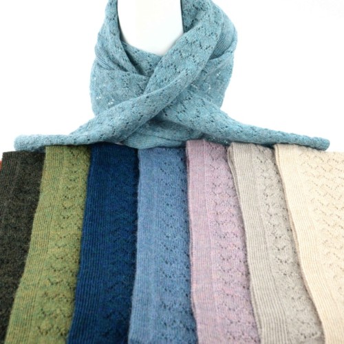 100% Baby Alpaca Openwork Scarf