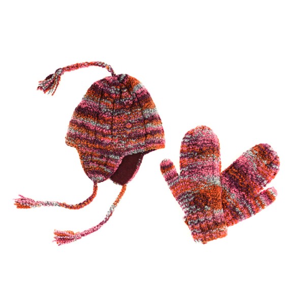Boucle Hat & Mitten Set
