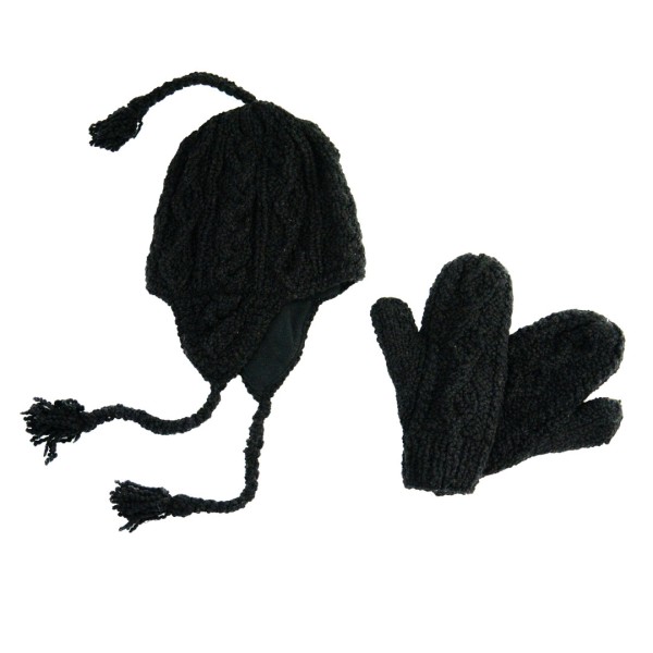 Boucle Hat & Mitten Set