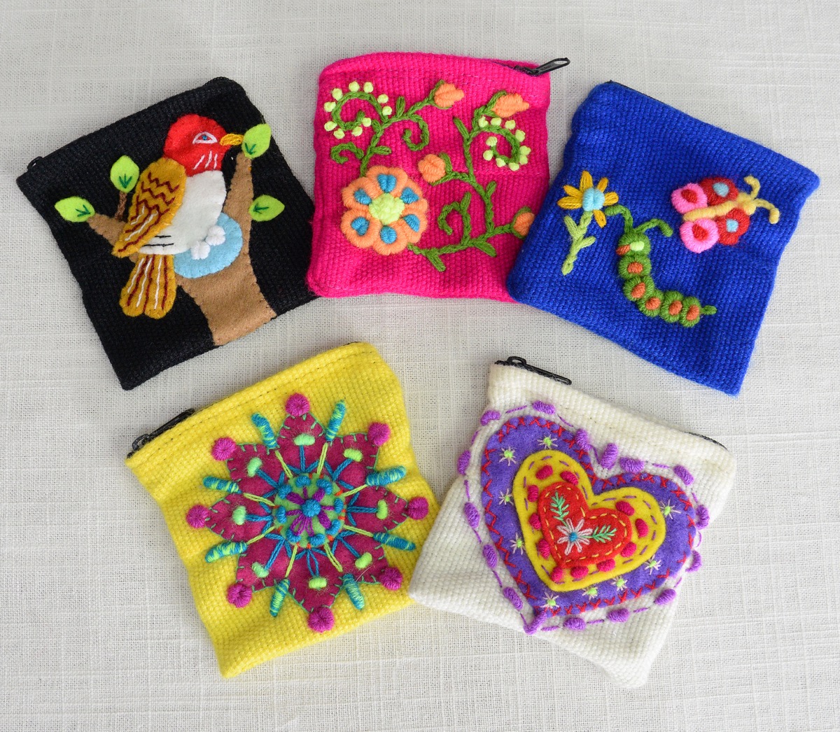 Embroidered Coin Purse