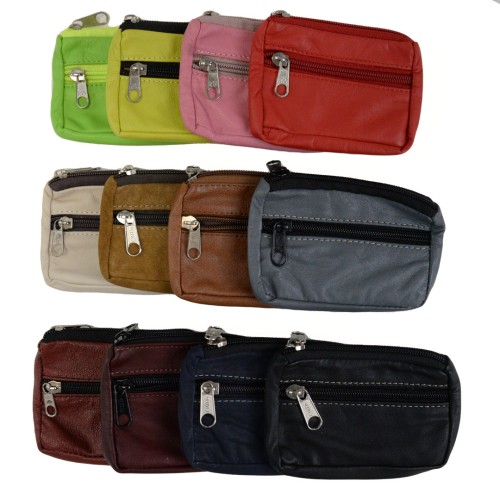 Leather Credit Card Holder Coin Pouch