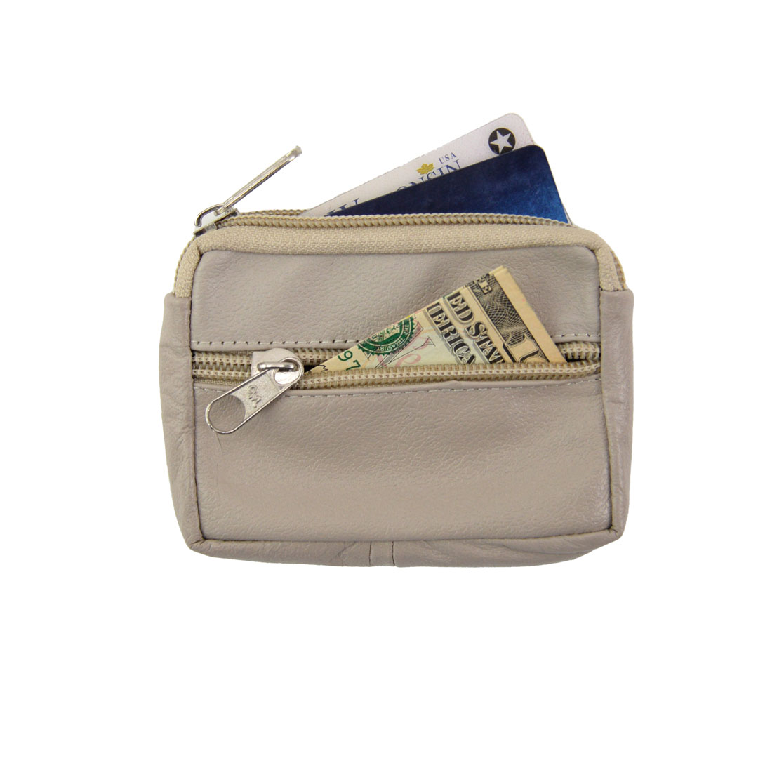 Leather Credit Card Holder Coin Pouch