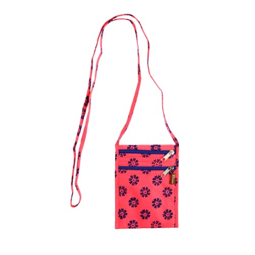 Cotton Passport Bag
