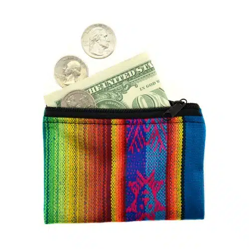 Fabric Single Zip Coin Pouch