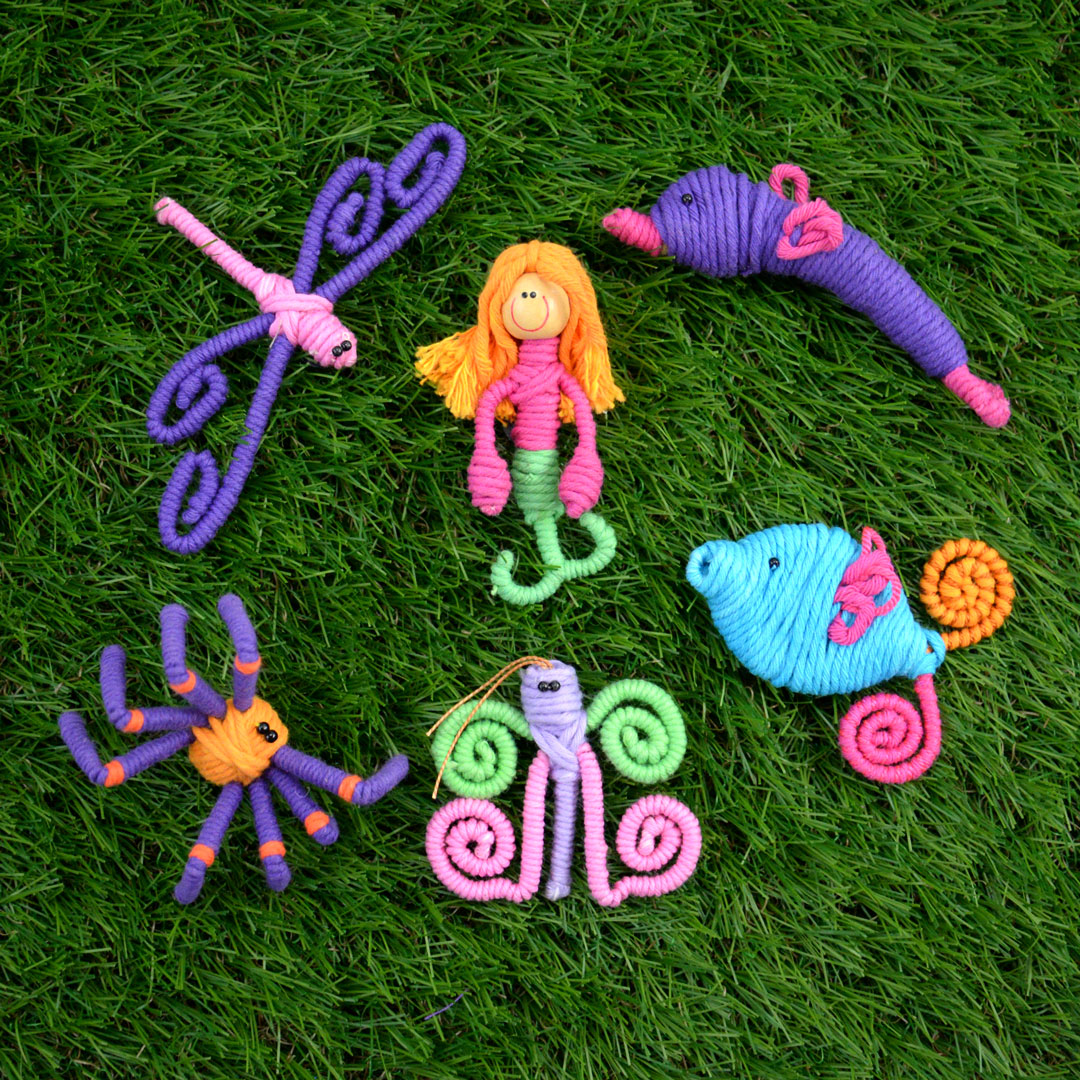 Cotton & Wire Creature Magnet (Bundle of 6)