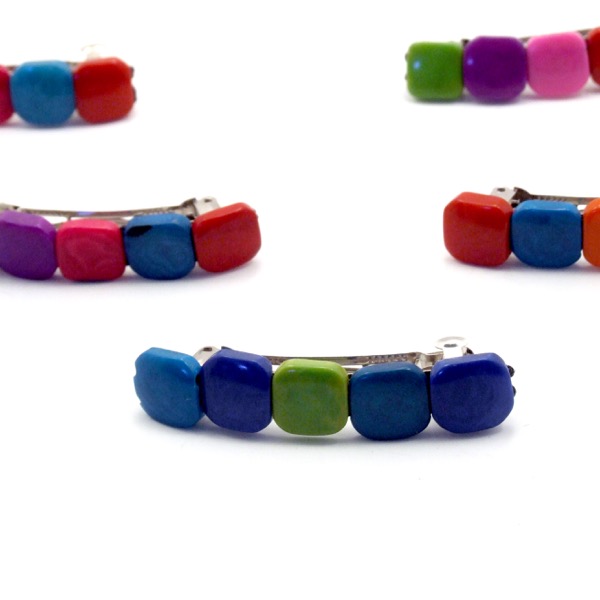 Tagua Squared Barrette