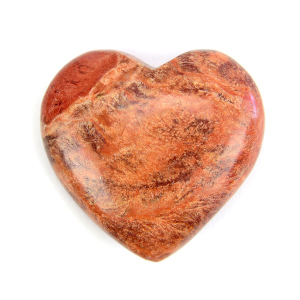 Orange Jasper Heart