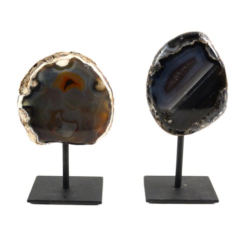 Polished Agate on Stem 7-8" Tall
