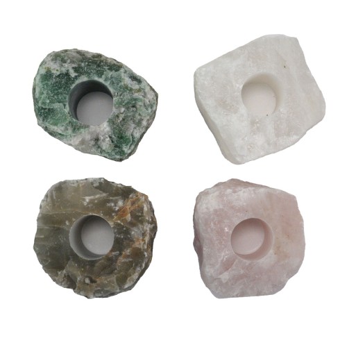 Natural Mineral Candle Holder