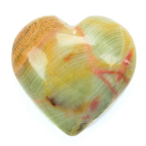 Green Onyx Heart