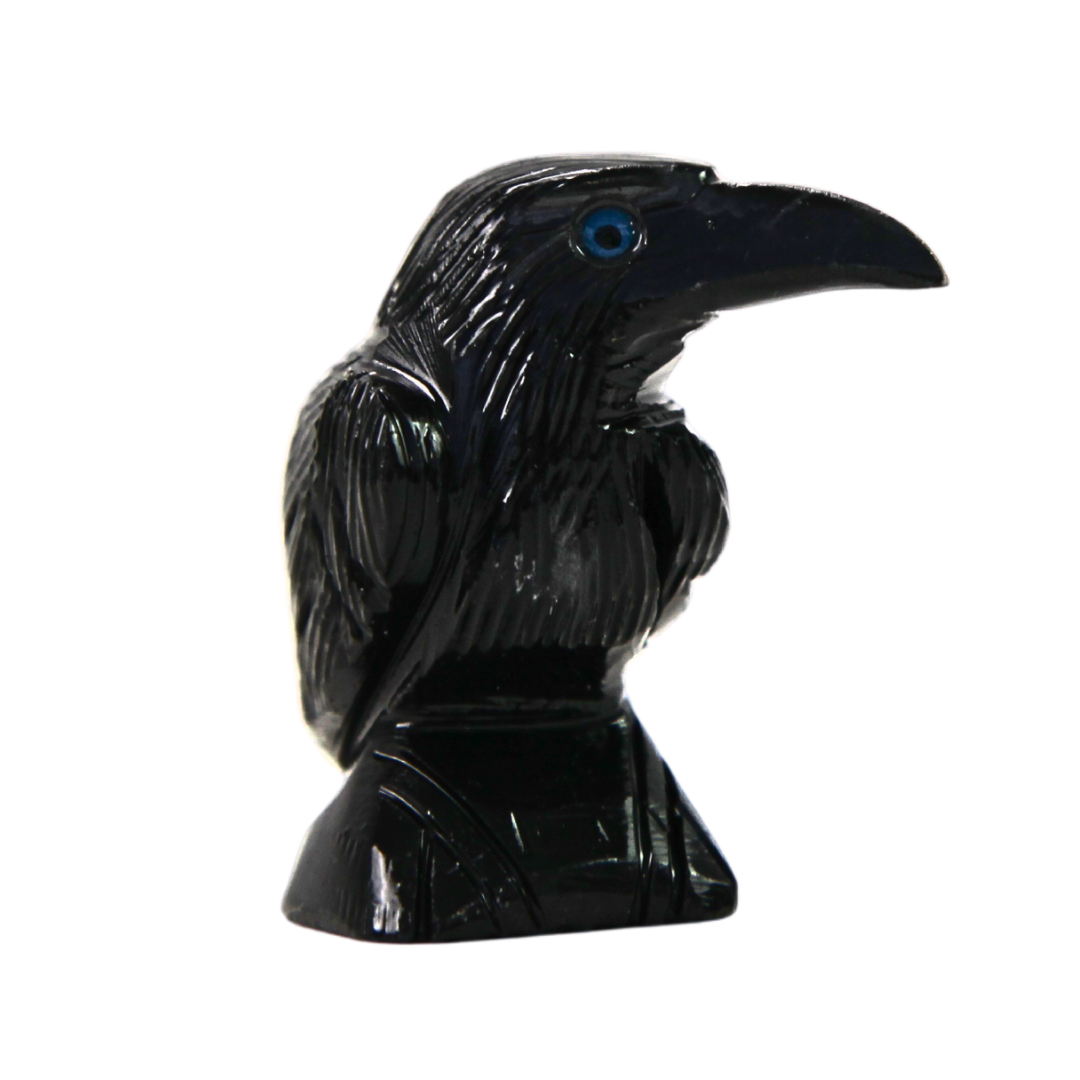 Black Onyx Raven - 4 cm