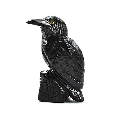 Black Onyx Raven - 8cm