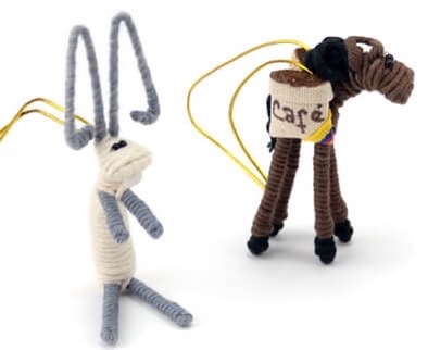 Cotton & Wire Creature Ornament