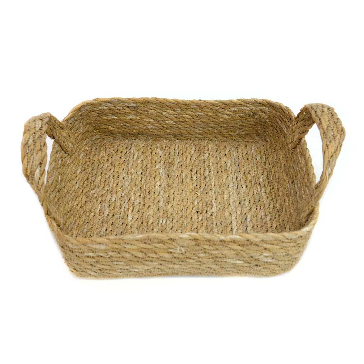 Square Hogla Seagrass Basket with Handle