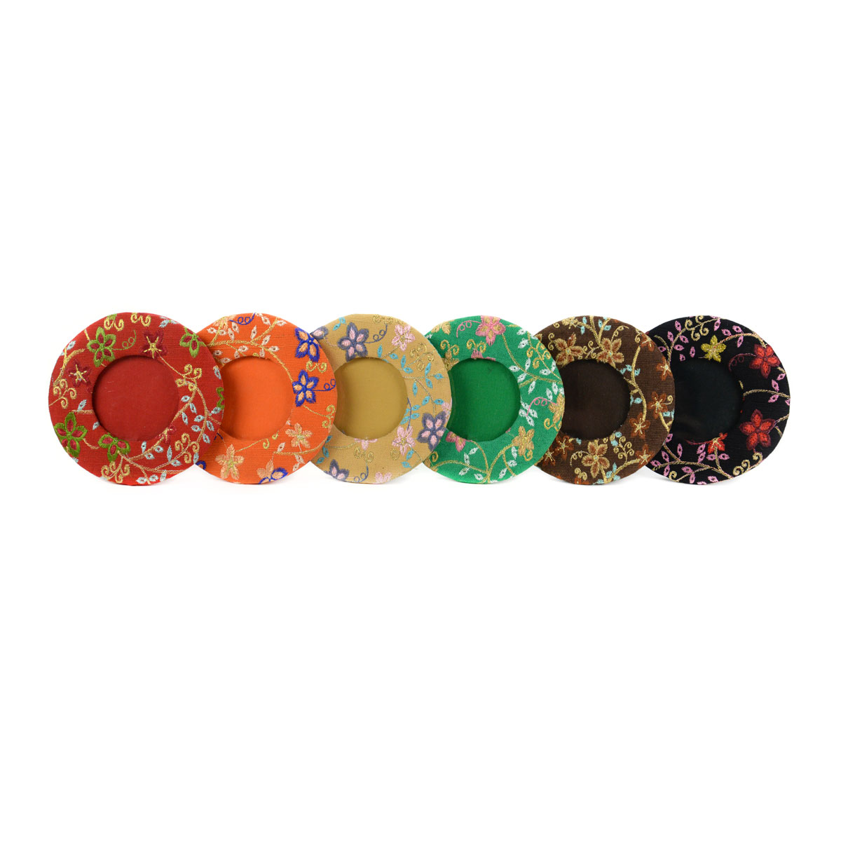 Embroidered Circle Picture Frame