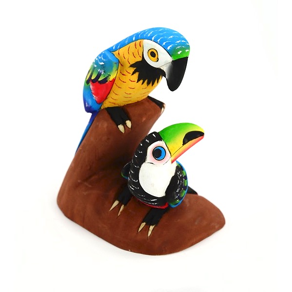 Balsa Parrot with Animal
