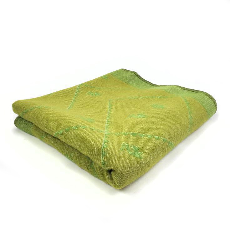 Chartreuse Alpaca Blanket