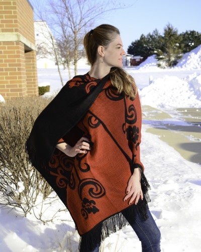 Floral Alpaca Capelet