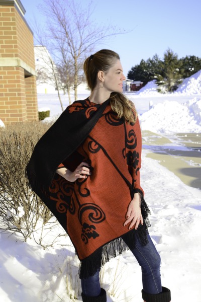 Floral Alpaca Capelet