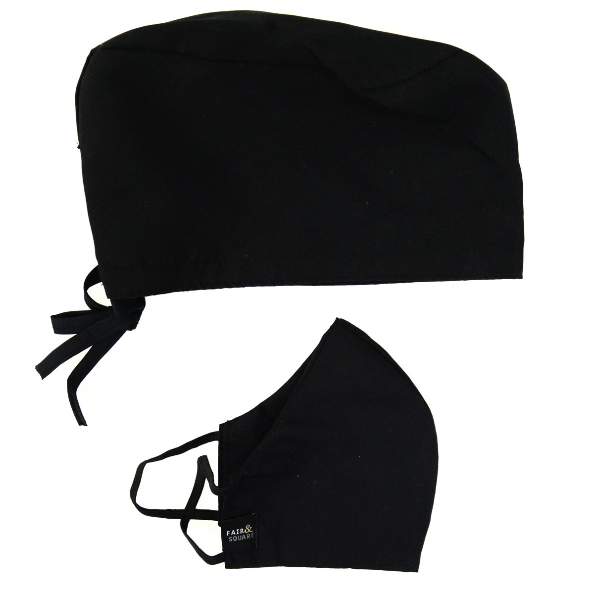 Black Chef Hat and Mask