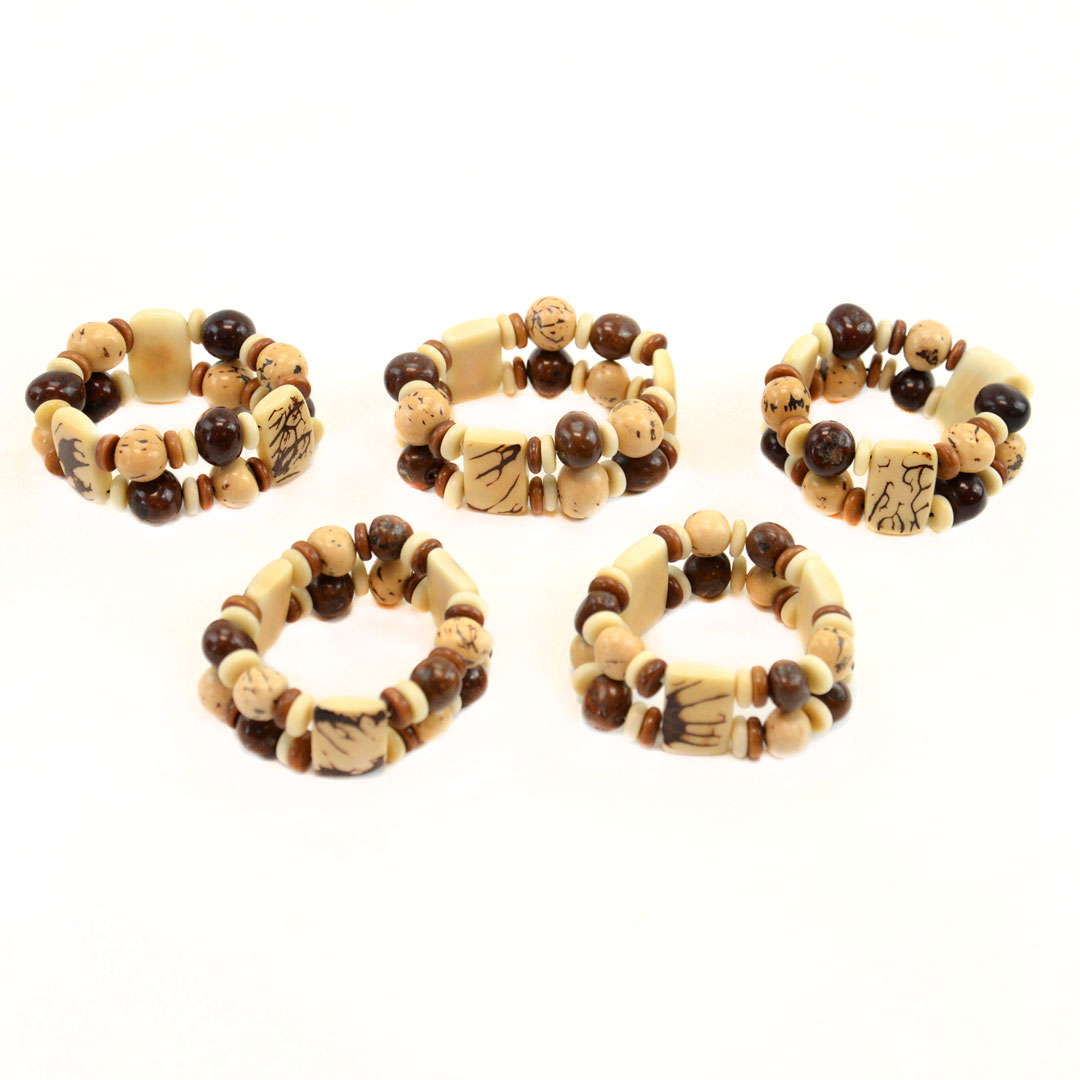 Natural Plaque Bracelet (set of 5)