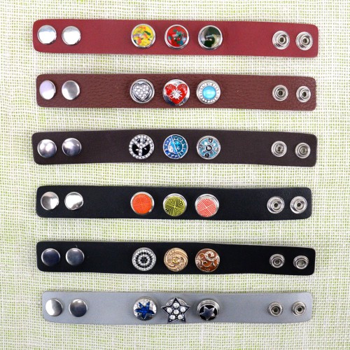 Snap Charm Leather Bracelet Bundles