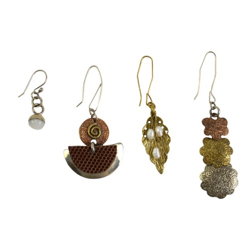 Mixed Media Earrings Bundle of 4