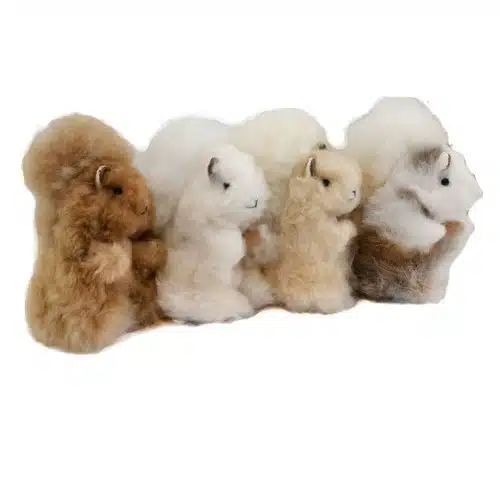 Alpaca Fur Plush 7" Squirrel Standing